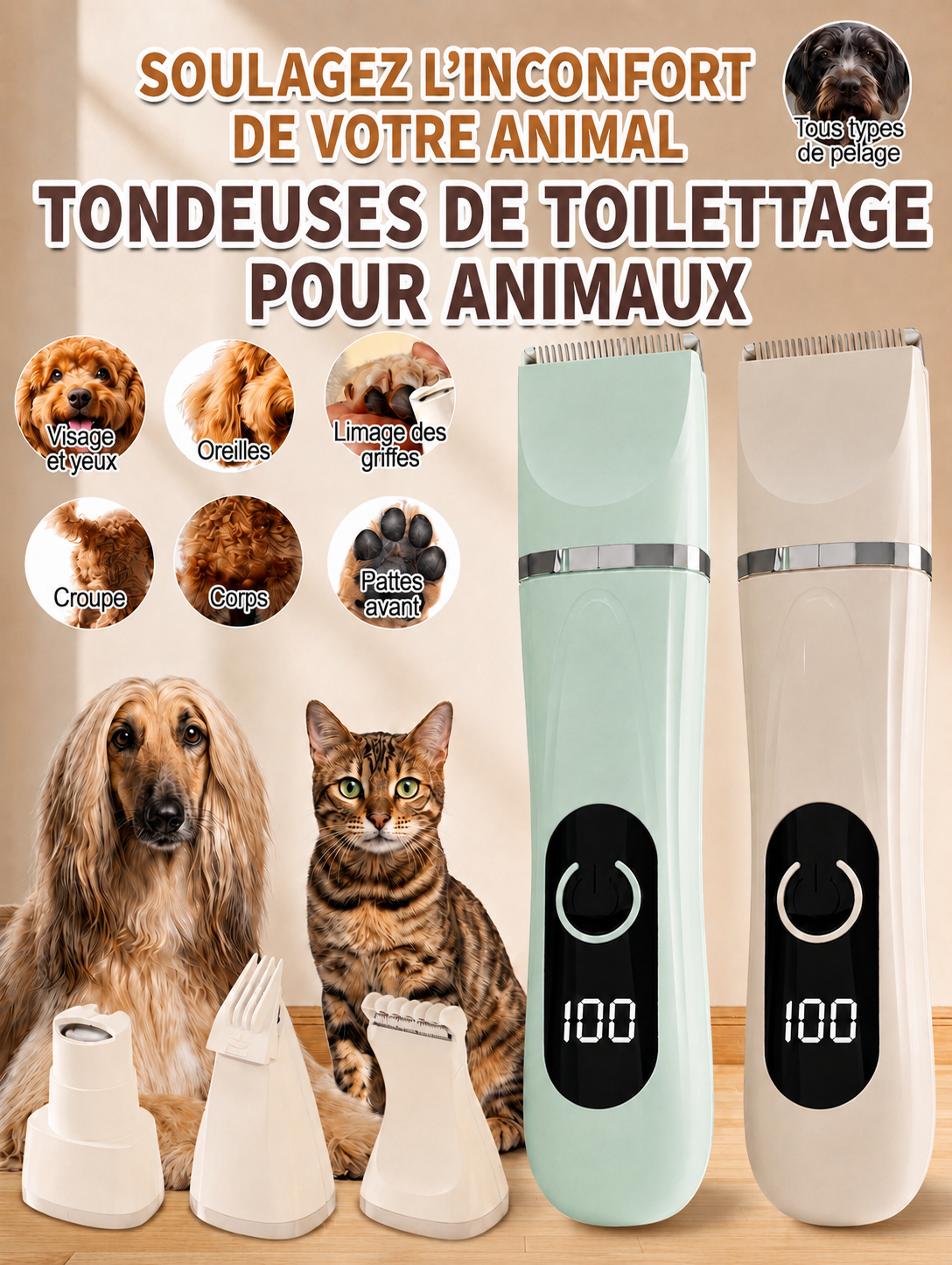 Trousse de toilettage complète